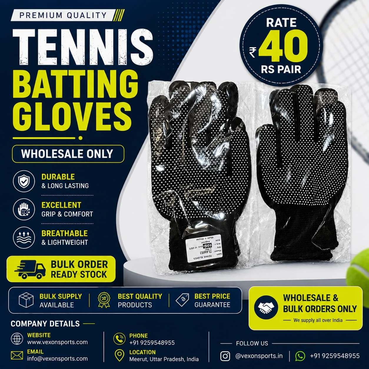 Tennis Batting Gloves
